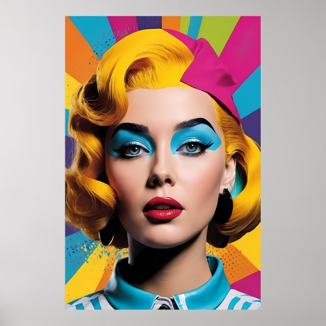 Vivid Elegance - Frische Pop Kunst, Dichtung und M Poster (Vorne)