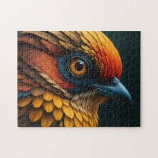 Vivid Feathered Portrait - Colorful Bird Close-Up