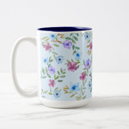 Vivid Floral Garden Zweifarbige Tasse
