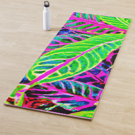 Vivid Foliage Elegance Muster Yogamatte