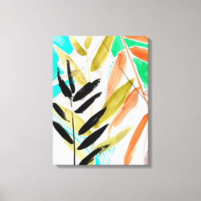 Vivid Fronds II Leinwanddruck (Vorderseite)
