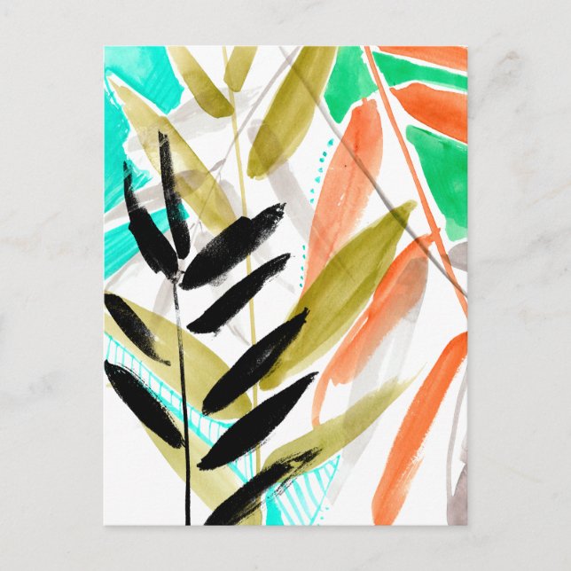 Vivid Fronds II Postkarte (Vorderseite)
