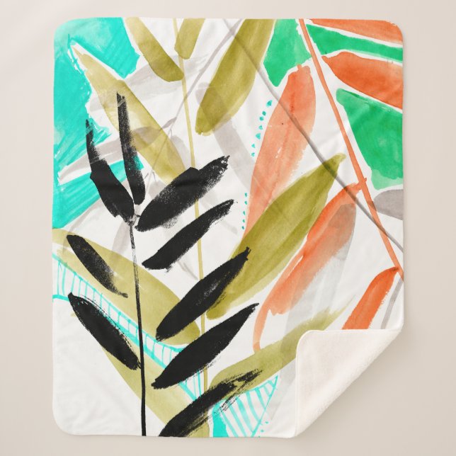 Vivid Fronds II Sherpadecke (Vorderseite)