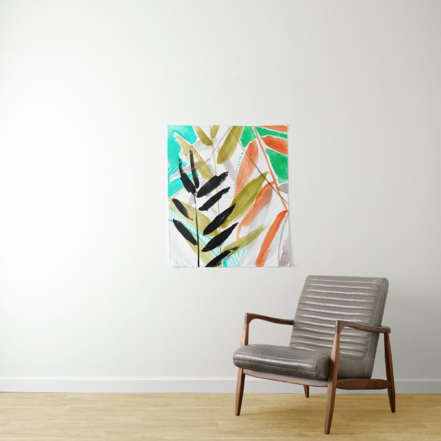 Vivid Fronds II Wandteppich (Beispiel)