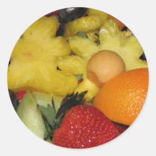 Vivid Fruit Runder Aufkleber