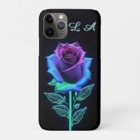 Vivid-glühende Blume mit Neon Accents