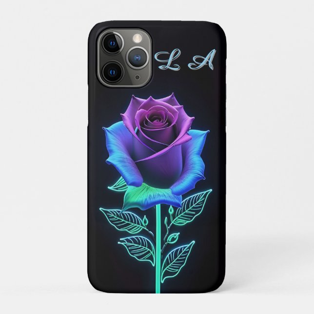 Vivid-glühende Blume mit Neon Accents Case-Mate iPhone Hülle (Rückseite)