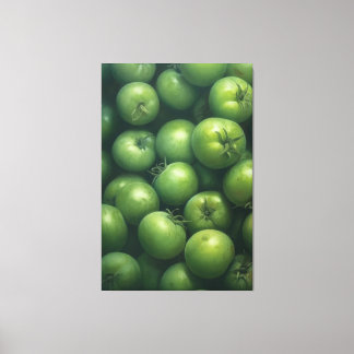 Vivid Green Tomato Stillleben Ölgemälde Leinwanddruck