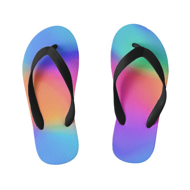 Vivid Holographic Kids Flip Flops (Fußbett)