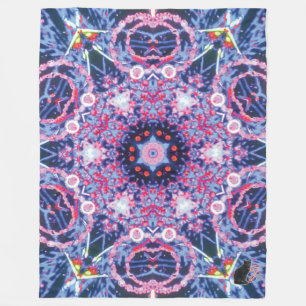 Vivid Kaleidoskop Fleecedecke