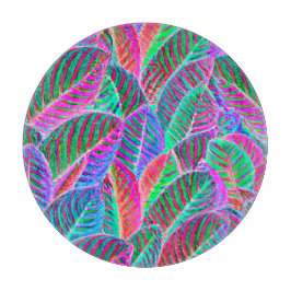 Vivid Leaf Muster Design Schneidebrett