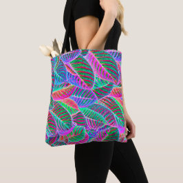 Vivid Leaf Muster Design Tasche