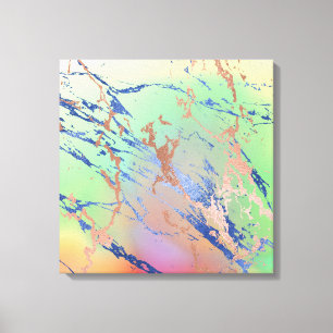 Vivid Marble   Farbige, fette Pastelle Wasserfarbe Leinwanddruck
