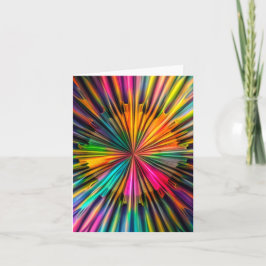 Vivid Multicolor Sternexplosion Karte