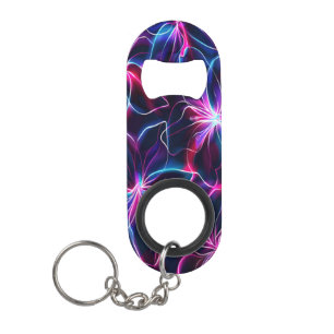 Vivid Neon Blume Burst Mini Flaschenöffner