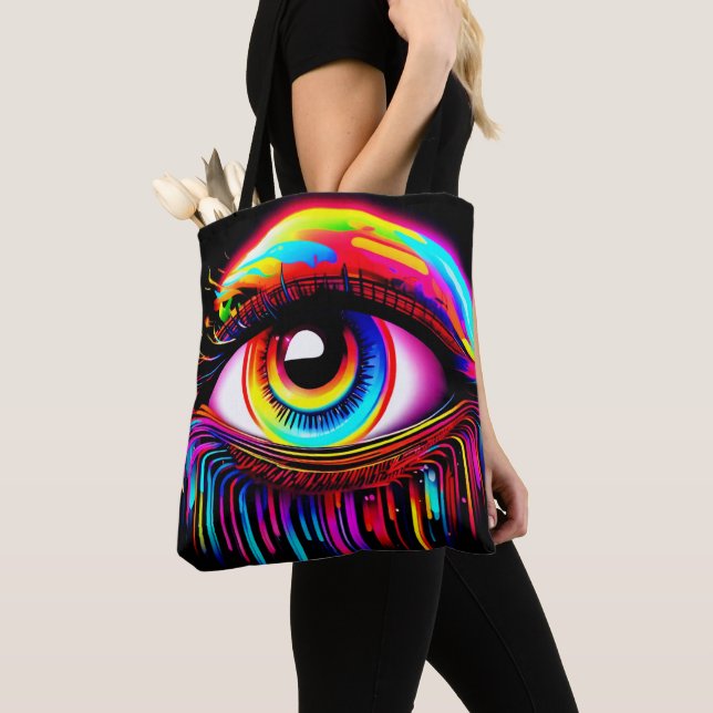 Vivid Neon Eye mit Melkfarben Tasche (Von Nahem)