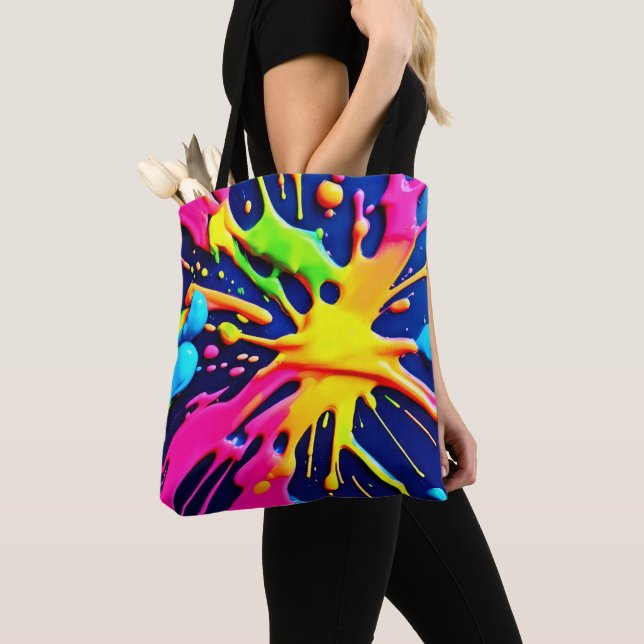 Vivid Neon Splashes Tasche (Von Nahem)