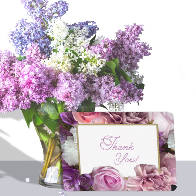 Vivid Orchid Secret Gardens Thank You Card Dankeskarte (Von Creator hochgeladen)
