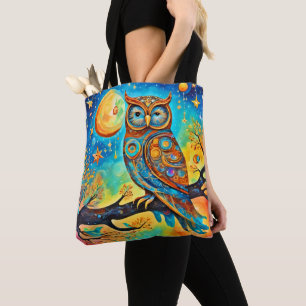 Vivid Owl Celestials: Wunder und Magie Tasche
