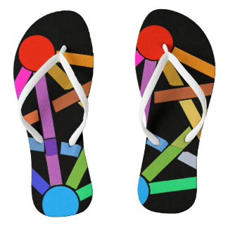 "Vivid Pixels: Digitales Design für schlanke Flip  Flops