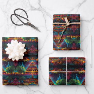 Vivid Pyramid & Tree of Life - Mystical Fusion Wra Geschenkpapier Set