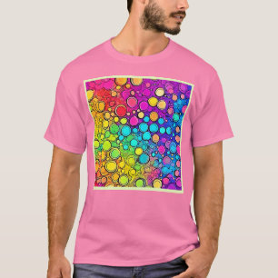 Vivid Rainbow Bubble Abstraction T-Shirt