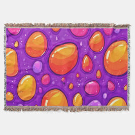 Vivid Raindrop Cartoon Art Decke