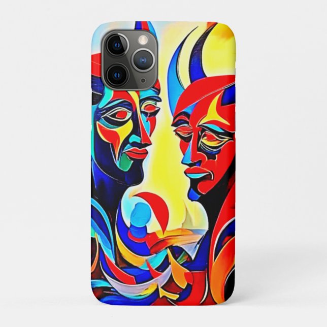 Vivid Spirit Pair Design Case-Mate iPhone Hülle (Rückseite)