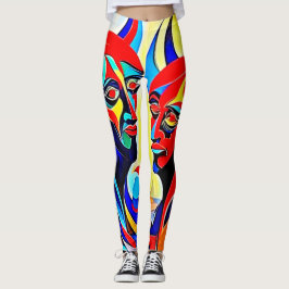 Vivid Spirit Pair Design Leggings