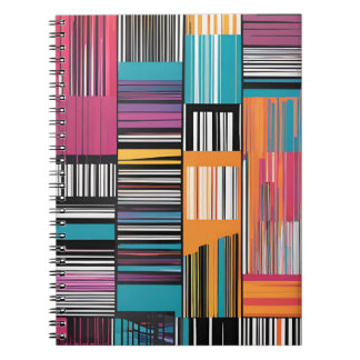Vivid Stripes : Carnet Abstrait moderne