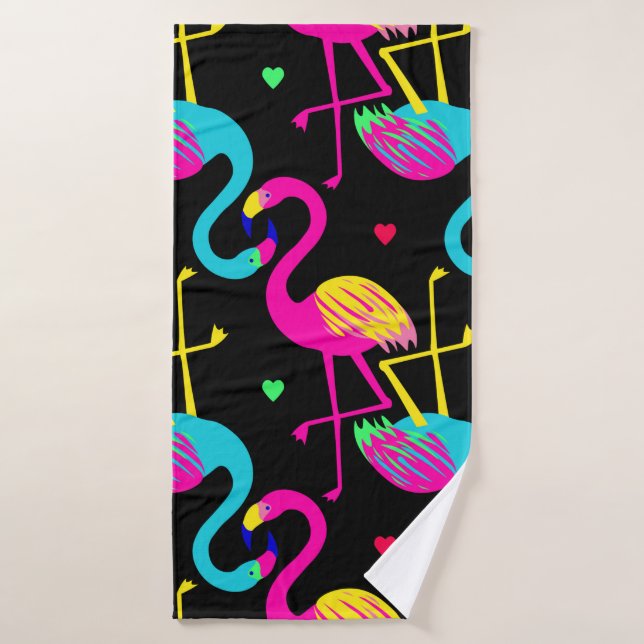 Vivid tropical, exotic hawaiian seamless pattern w (Serviette de bain)