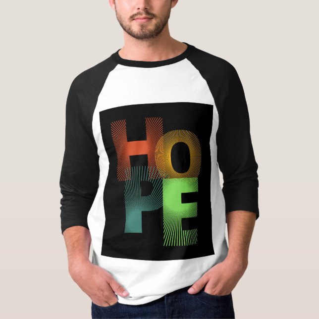 Vivid Vibes - Moderne Typografie-T - Shirt (Vorderseite)
