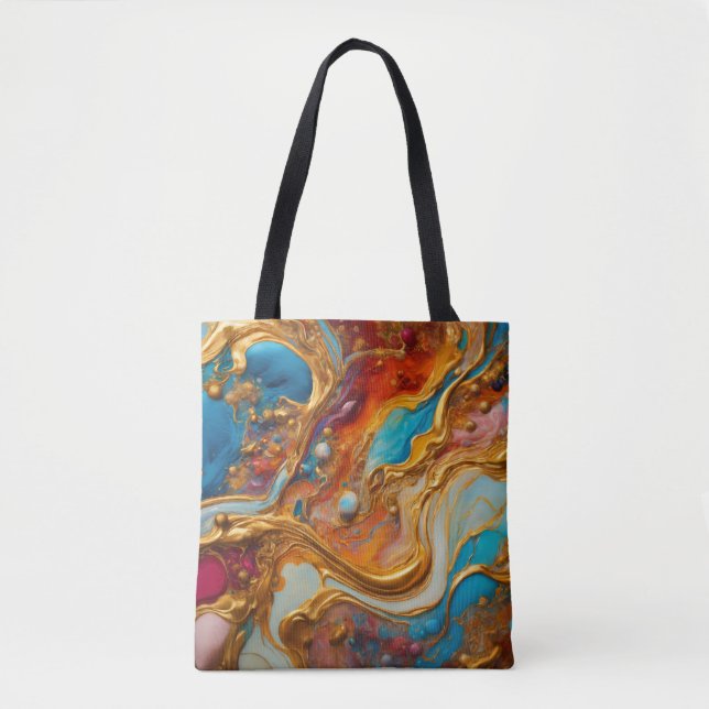 Vivid Vibes: Tasche der farbenfrohen Schultertasch (Vorderseite)
