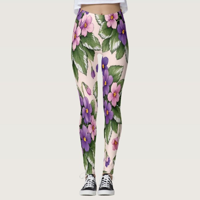 Vivid Violet Women's Leggings (Devant)