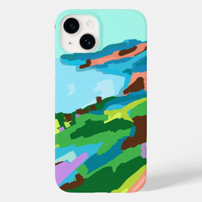 Vivid Vistas Case-Mate iPhone 14 Hülle (Rückseite)