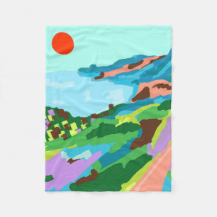 Vivid Vistas Fleecedecke