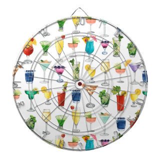 Vivid Watercolor Cocktail Muster Tote Tasche Dartscheibe