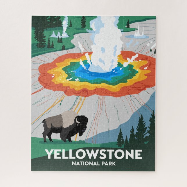 Vivid Yellowstone Nationalpark (Vertikal)