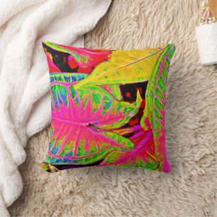 VividLeaf Dreams-Muster Kissen
