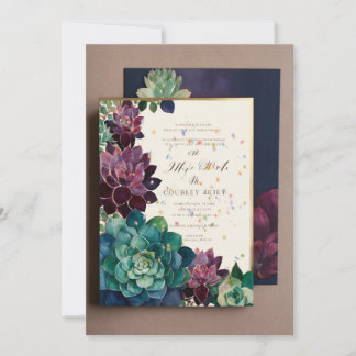 Viviement Peint à la main Faire-part de mariage