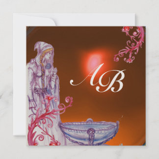 VIVIEN MONOGRAM Orangentopaz Gold Einladung