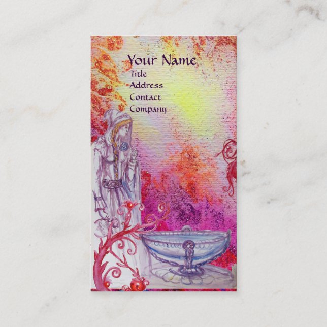 VIVIEN-Monogramm Visitenkarte (Vorderseite)