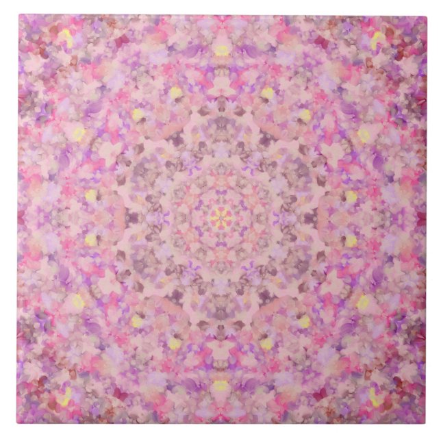 Vivienne Oil Paint Mandala Fliese (Vorderseite)