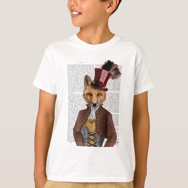 Vivienne Steampunk Fox T-Shirt (Vorderseite)