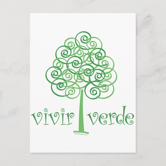 Vivir Verde Postkarte (Vorderseite)