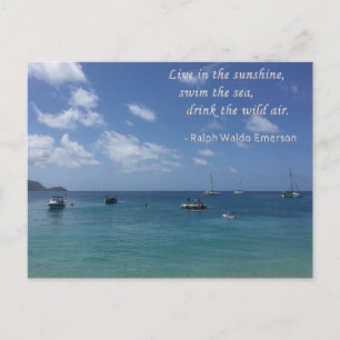 Vivre au soleil Carte postale