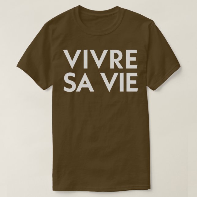 Vivre Sa Vie T-Shirt (Design vorne)