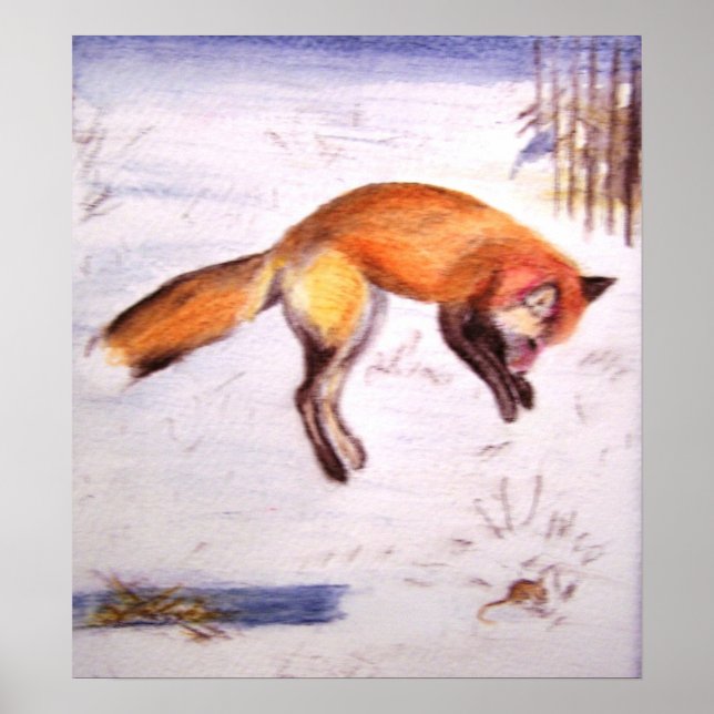 Vixen auf der Jagd Poster (Vorne)