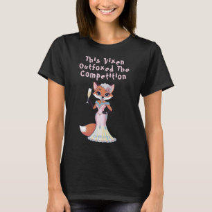 vixen   Bachelorette Fox Pun Black T-Shirt