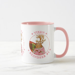 VIXEN REINDEER Pink Combo-Tasse Tasse